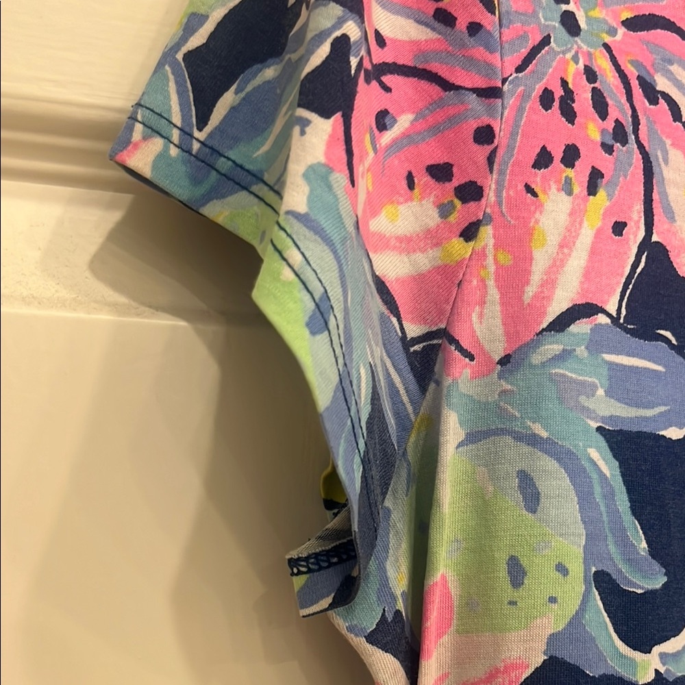 Lilly Pulitzer Pink and Yellow Sheath Mini Dress - Picture 3 of 6